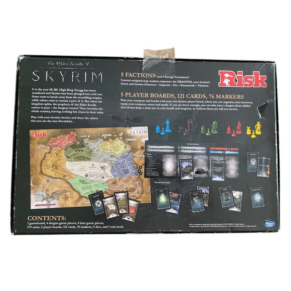 Risk The Elder Scrolls V Skyrim Board Game *READ* - Picture 2 of 16
